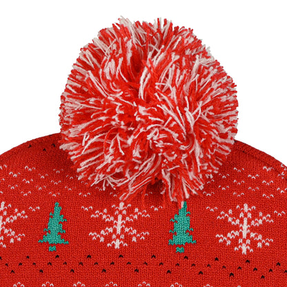 Disney Donald Duck Beanie Ugly Sweater Cuff Knit Pom Hat Adult, OSFM