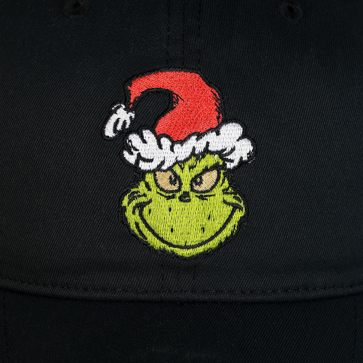 Dr. Seuss The Grinch Baseball Hat Adult Embroidered Patch Adjustable Cap, OSFM