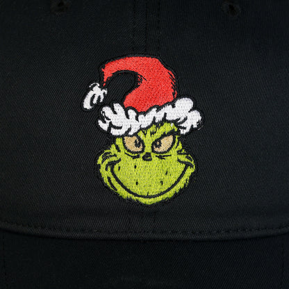 Dr. Seuss The Grinch Baseball Hat Adult Embroidered Patch Adjustable Cap, OSFM