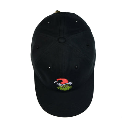Dr. Seuss The Grinch Baseball Hat Adult Embroidered Patch Adjustable Cap, OSFM