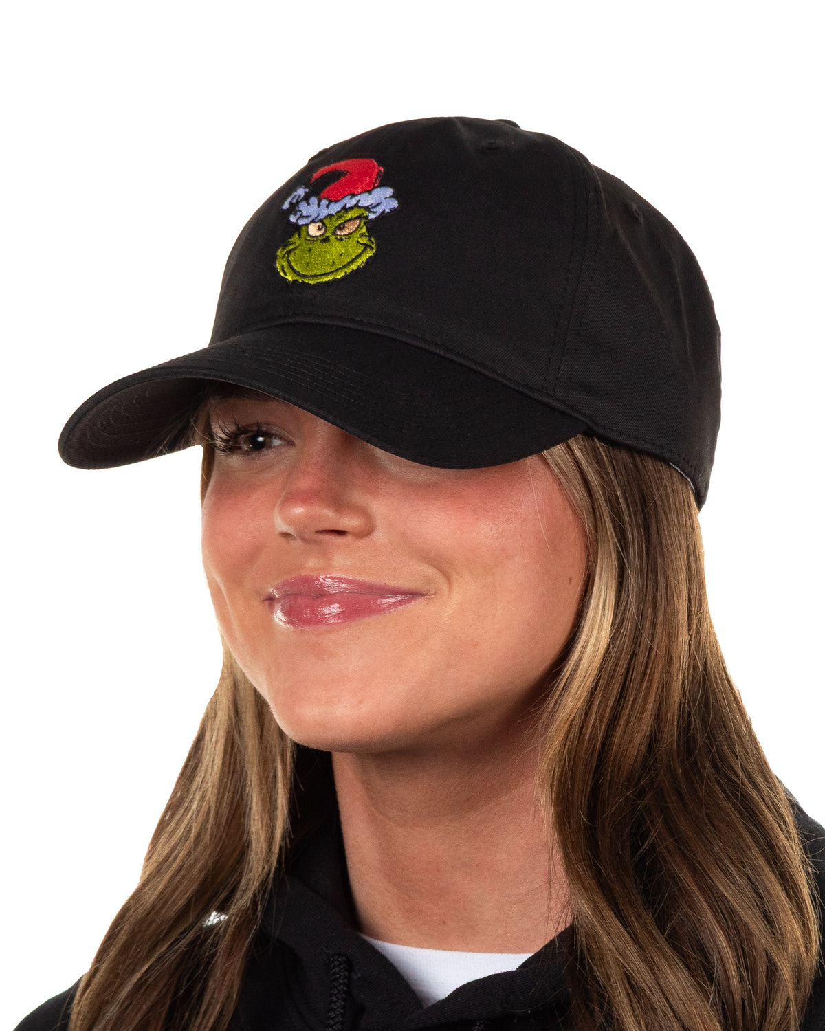 Dr. Seuss The Grinch Baseball Hat Adult Embroidered Patch Adjustable Cap, OSFM