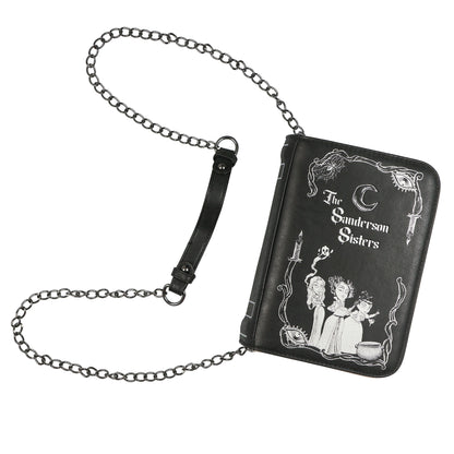 Disney Hocus Pocus The Sanderson Sisters Book Crossbody Purse Shoulder Bag