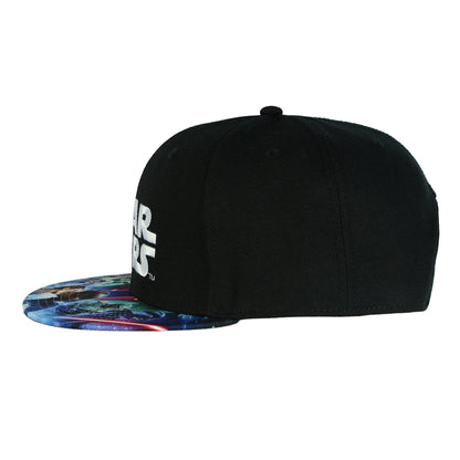 Star Wars Snapback Hat Character Design Flat Bill Embroidered OSFM Baseball Cap