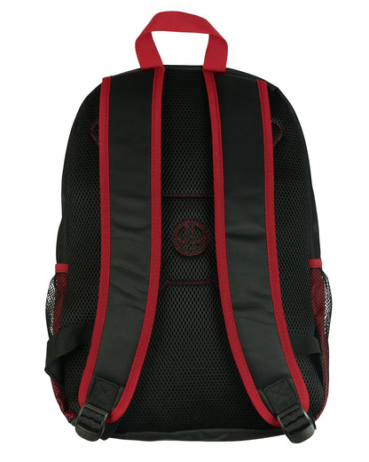 Marvel Comics Deadpool 16" Backpack Character Logo Book Bag Adjustable Straps