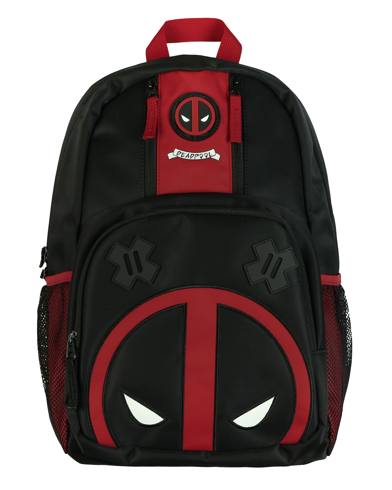Marvel Comics Deadpool 16" Backpack Character Logo Book Bag Adjustable Straps
