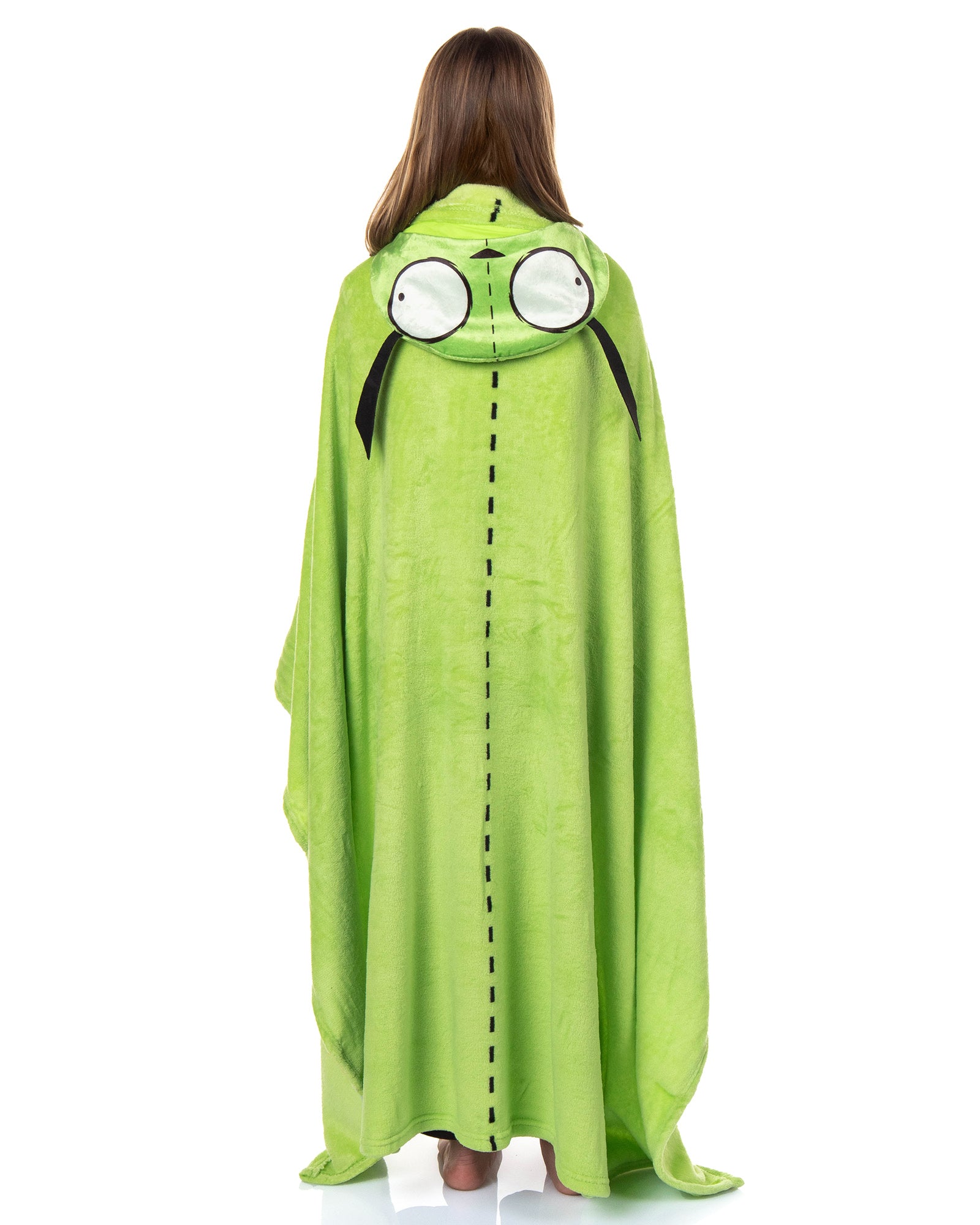 Invader Zim Silk Touch Hooded Blanket with Attached Hood and Pockets 50" X 60"
