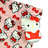 Hello Kitty Bow Surprise Character Hugger Pillow and Fleece Throw Blanket Set