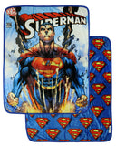 DC Comics Superman Blanket Double Sided Silk Touch Throw 50" X 60"