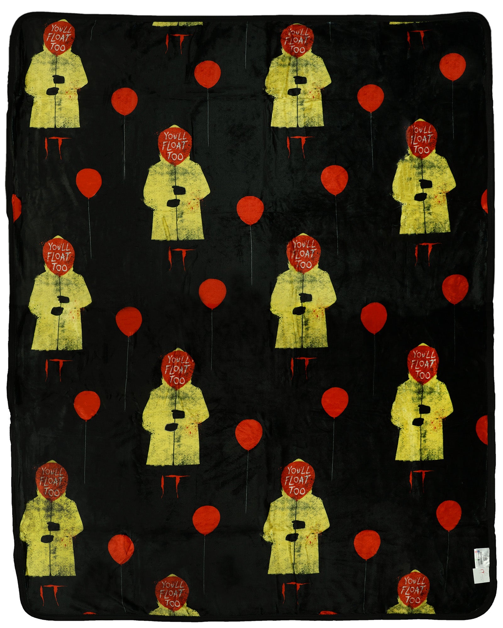 It Chapter Two Blanket Double-sided You'll Float Too Plush Throw 50" X 70"