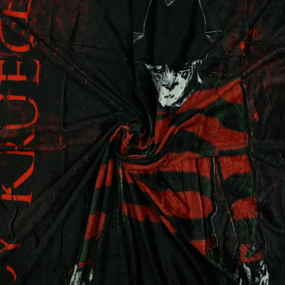Nightmare on Elm Street Blanket Menacing Freddy Silk Touch Throw 46" X 60"