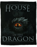 House Of The Dragon Blanket Fiery Eye Silk Touch Throw 46" X 60"