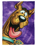 Scooby Doo Blanket Loveable Pup Close Up Silk Touch Lightweight Throw 46" X 60"