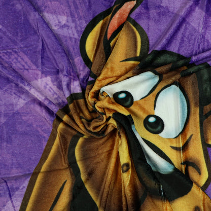 Scooby Doo Blanket Loveable Pup Close Up Silk Touch Lightweight Throw 46" X 60"