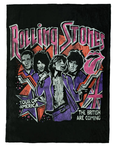 The Rolling Stones Blanket Tour of America Silk Touch Throw 46" X 60"