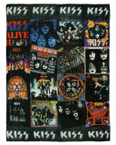 KISS Blanket Album Covers Allover Design Silk Touch Lightweight Throw 46" X 60"