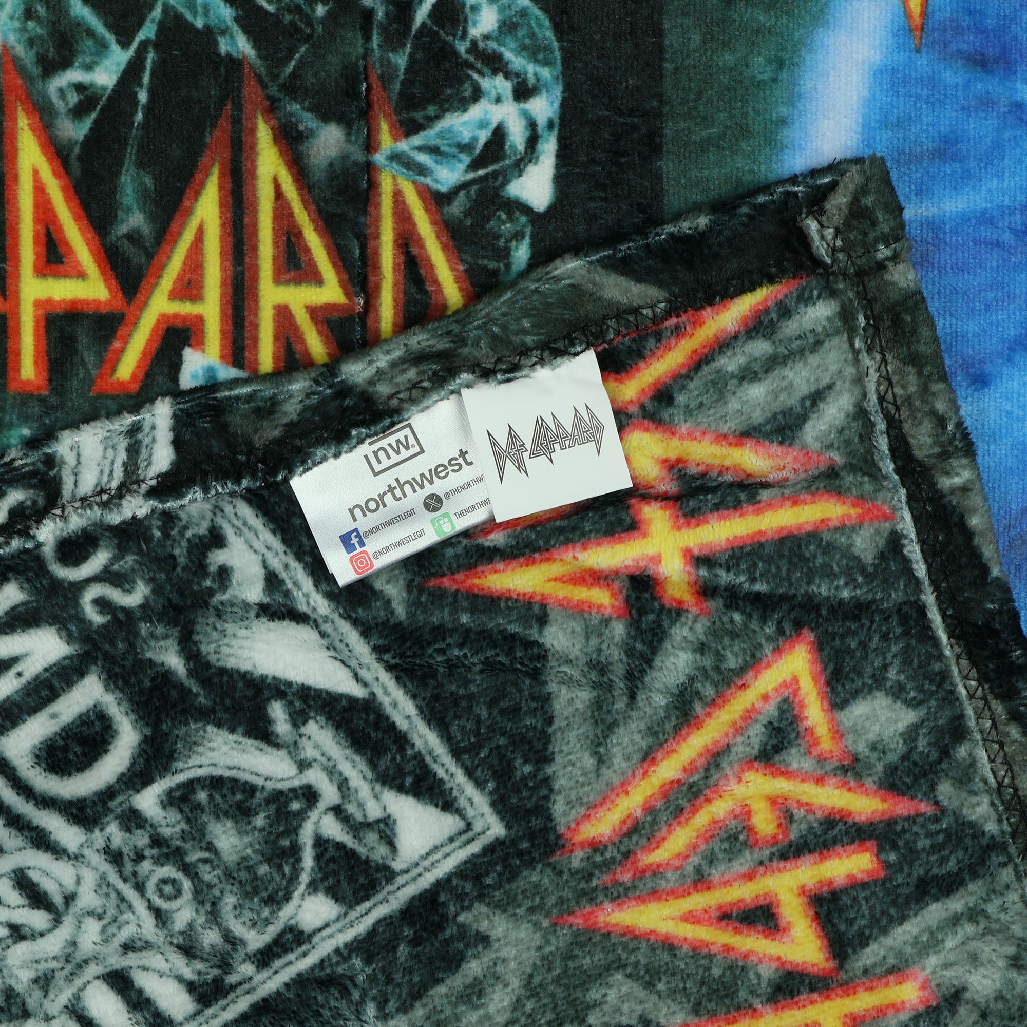 Def Leppard Blanket Album Cover History Silk Touch Throw 46"X60"