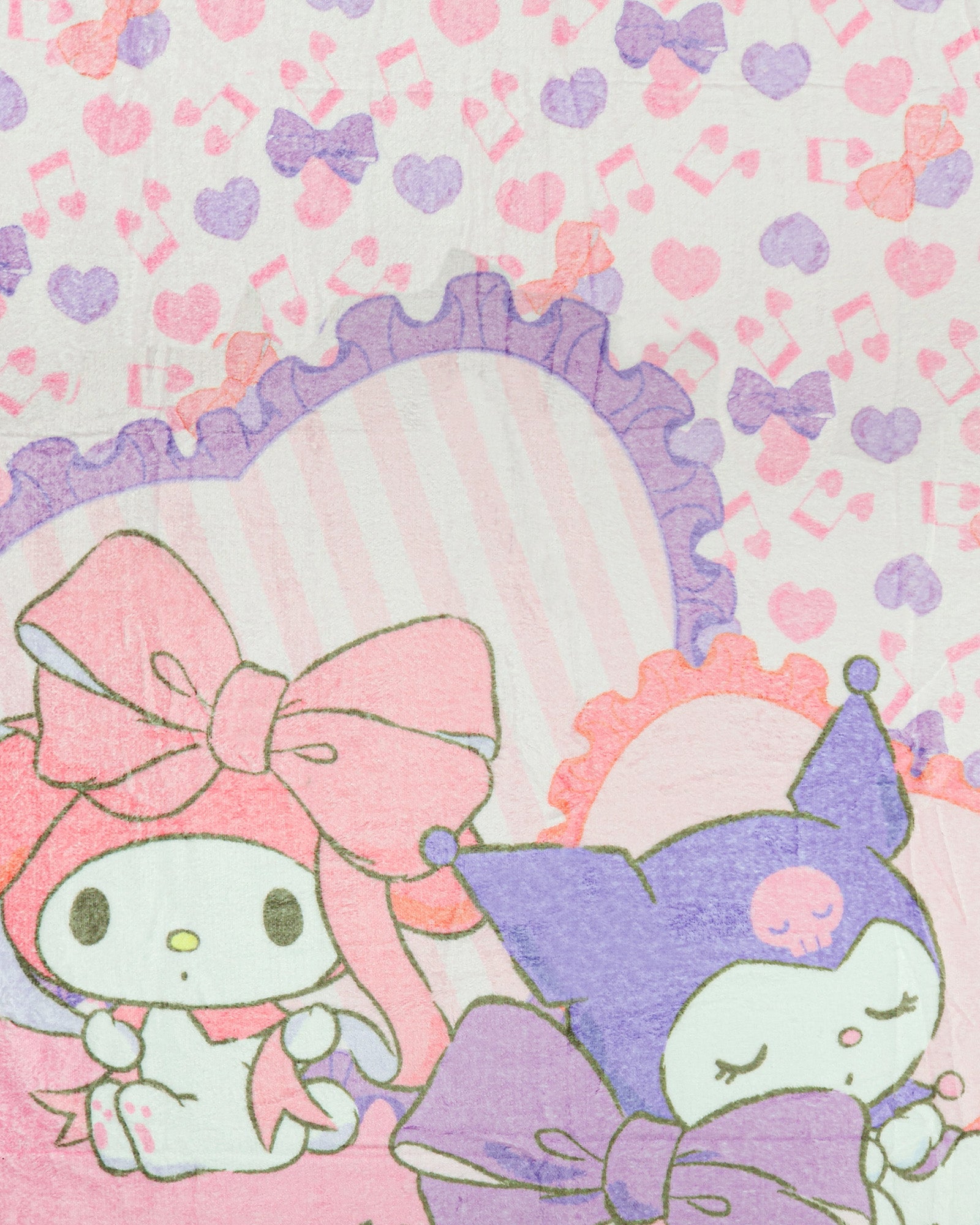 Sanrio Hello Kitty and Friends Blanket My Melody and Kuromi Sleepover Throw 46"X60"
