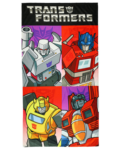 Transformers Beach Towel Gen 1 Autobot and Decepticon Panel 30"x60" Pool Bath