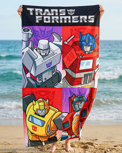 Transformers Beach Towel Gen 1 Autobot and Decepticon Panel 30"x60" Pool Bath