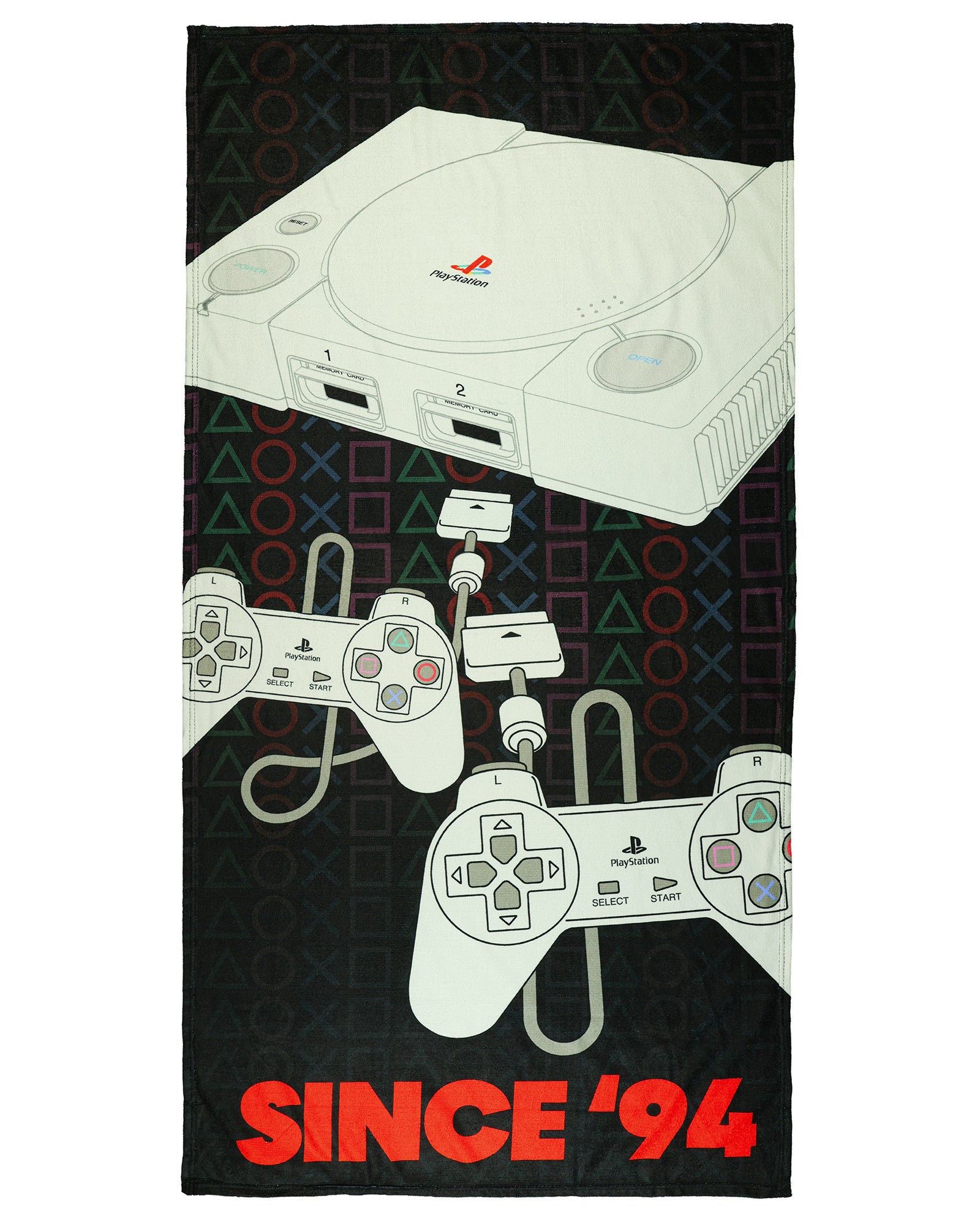 PlayStation Beach Towel Since '94 Retro Console 30"x60" Pool and Bath