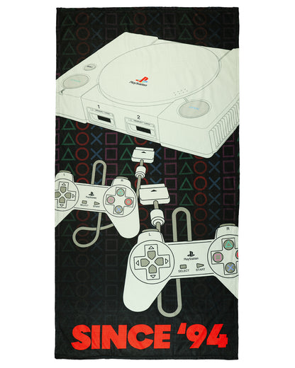 PlayStation Beach Towel Since '94 Retro Console 30"x60" Pool and Bath