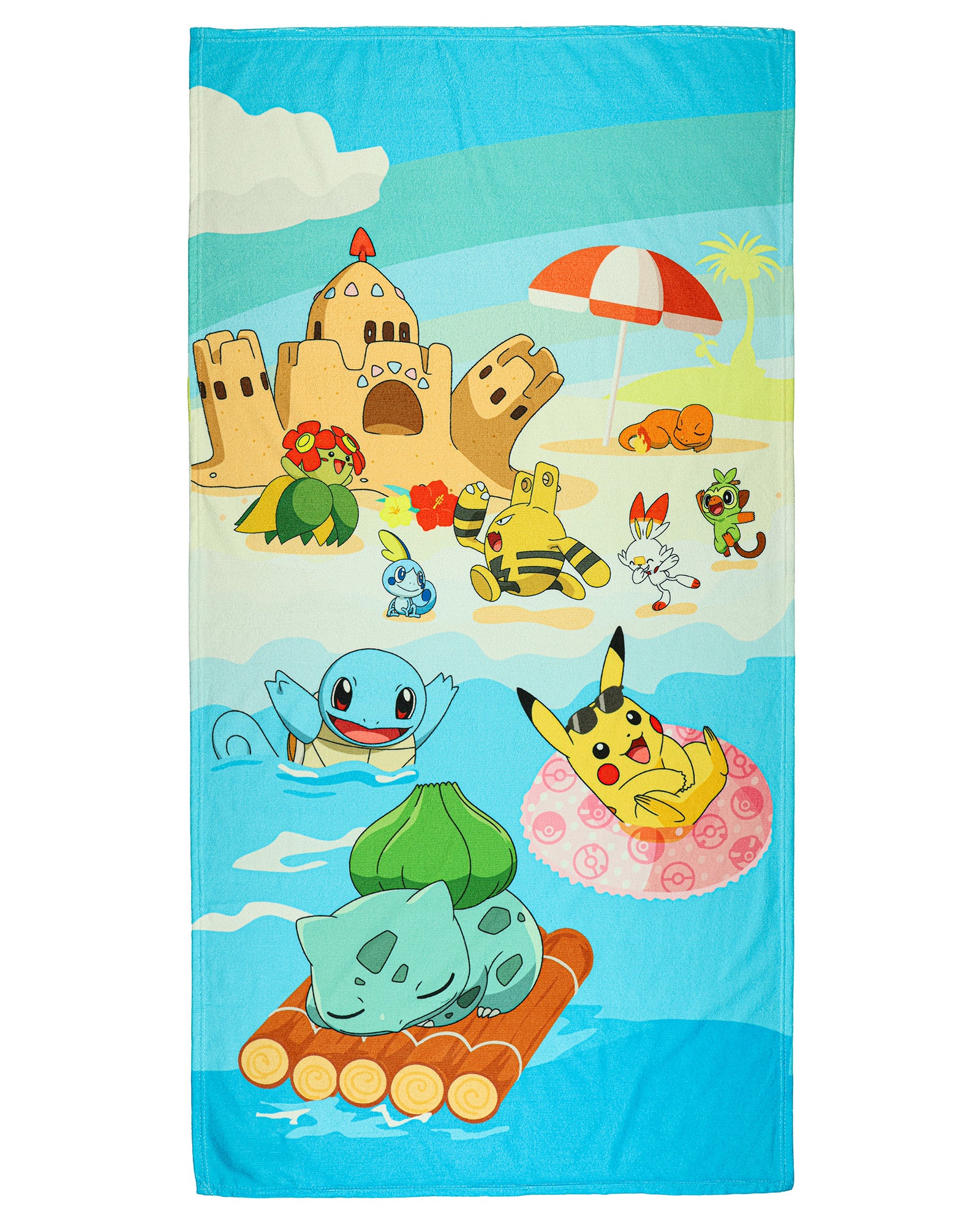 Pokemon Beach Towel Beach Buddies Pikachu and Friends 30"x60" Microfiber Pool Bath