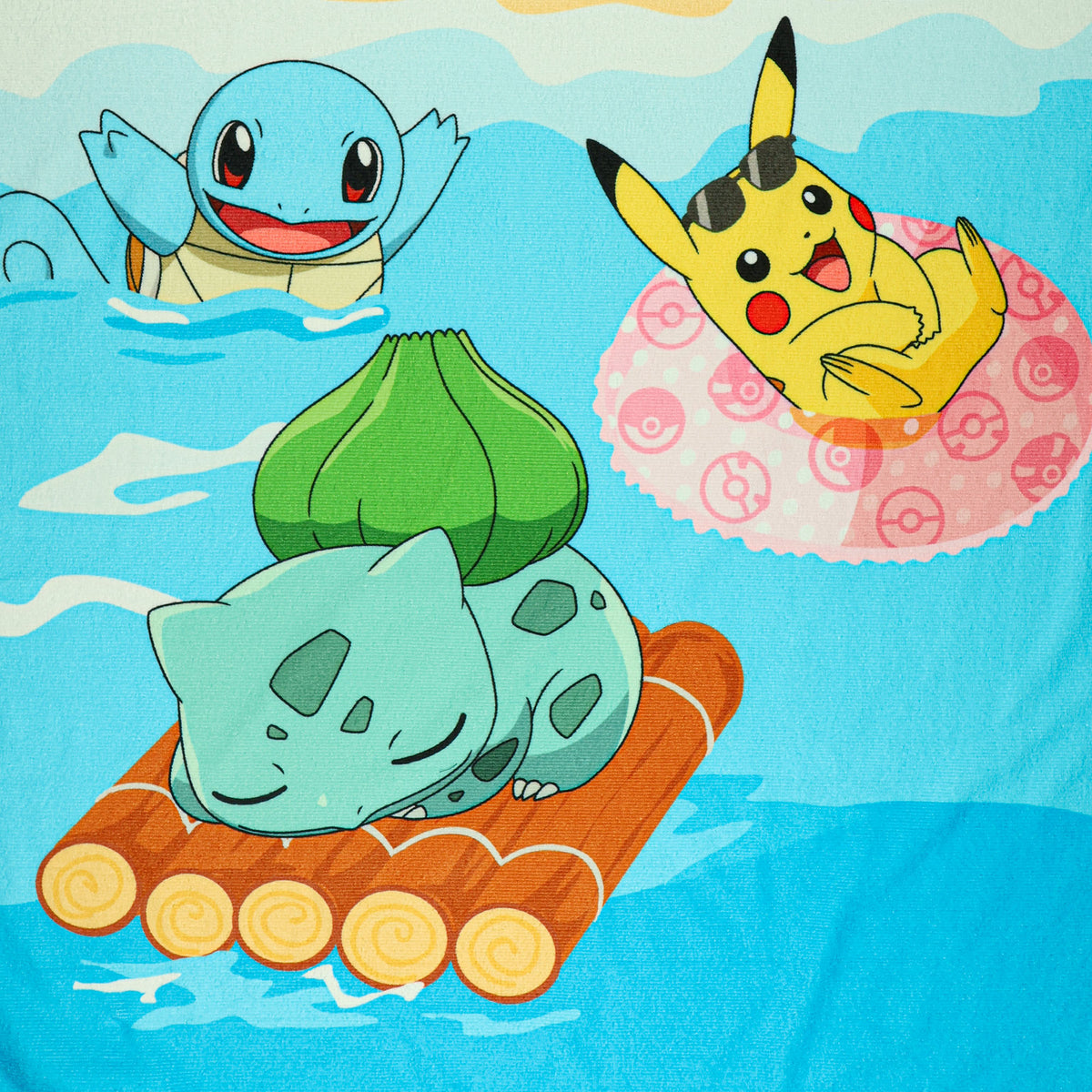 Pokemon Beach Towel Beach Buddies Pikachu and Friends 30"x60" Microfiber Pool Bath