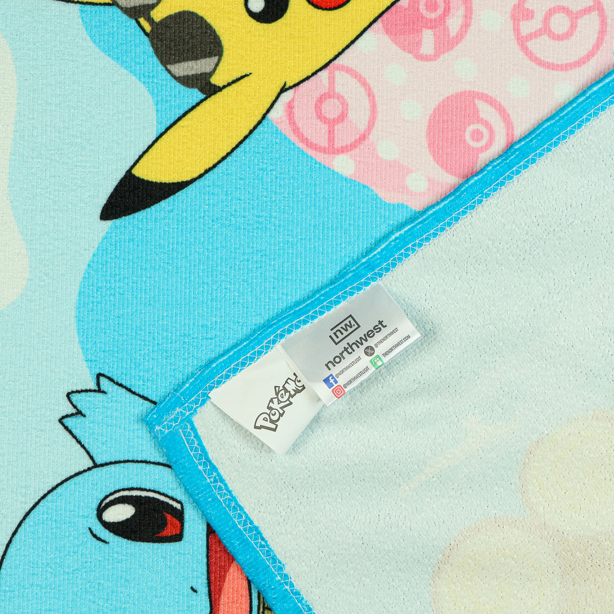 Pokemon Beach Towel Beach Buddies Pikachu and Friends 30"x60" Microfiber Pool Bath