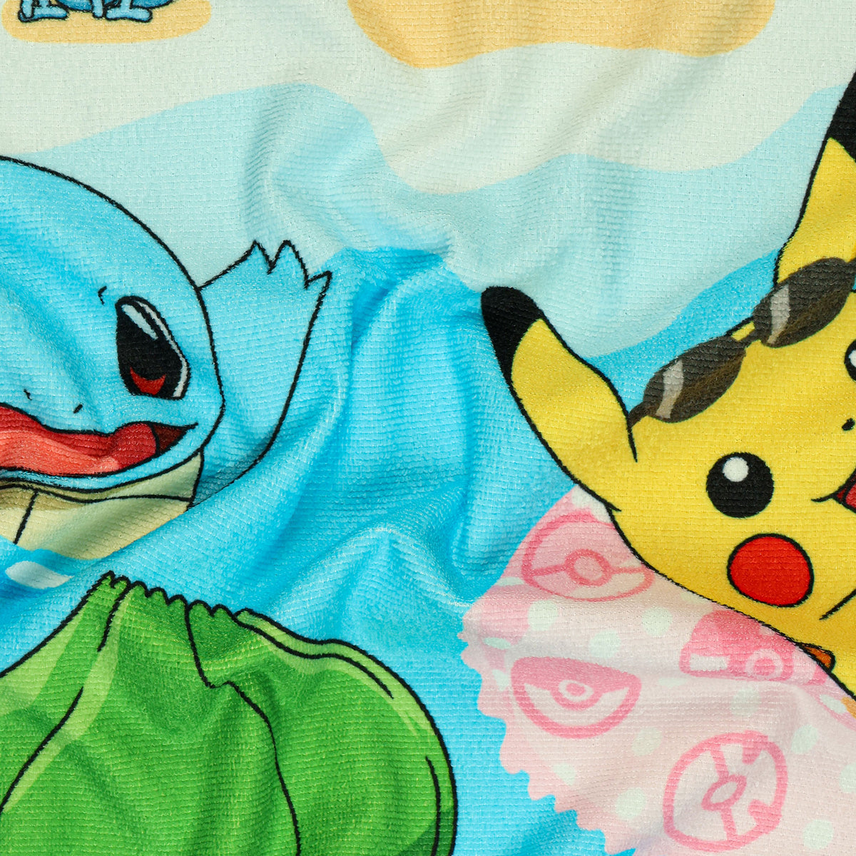 Pokemon Beach Towel Beach Buddies Pikachu and Friends 30"x60" Microfiber Pool Bath