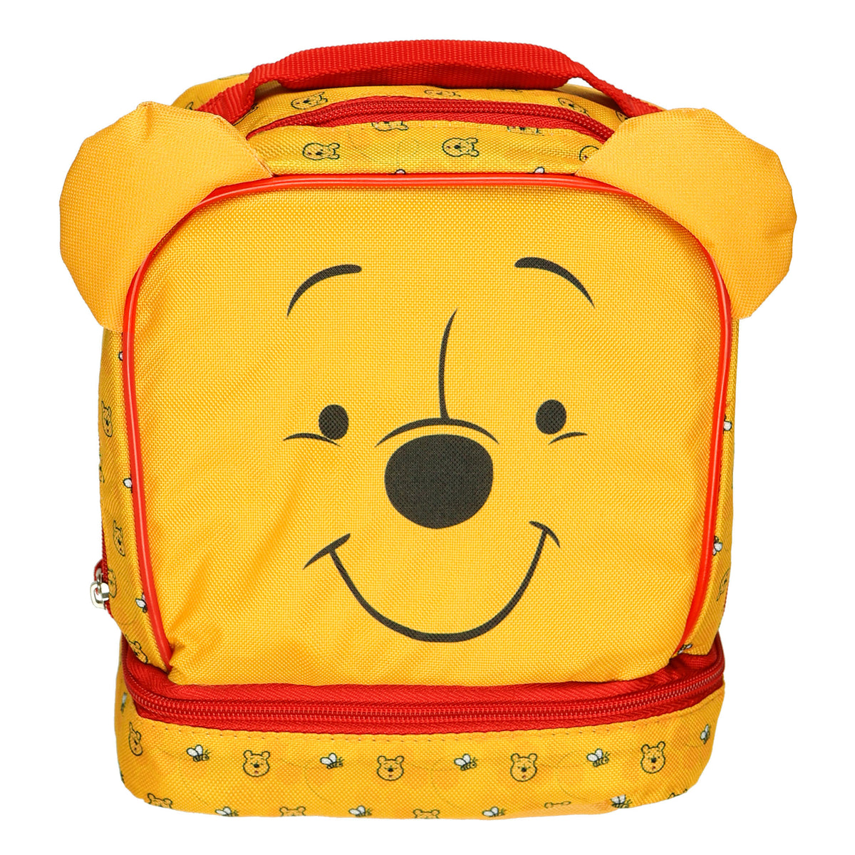 Disney Winnie The Pooh 3D Character Lunch Box 9" Insulated Dual Compartment Tote