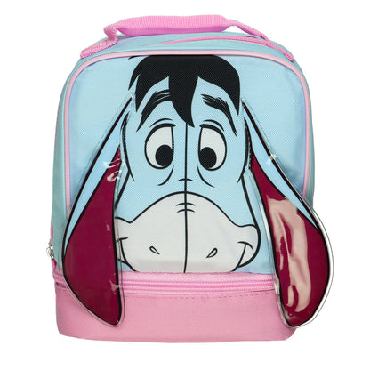 Disney Winnie The Pooh Lunch Box Eeyore 3D  9" Insulated Dual Compartment Tote