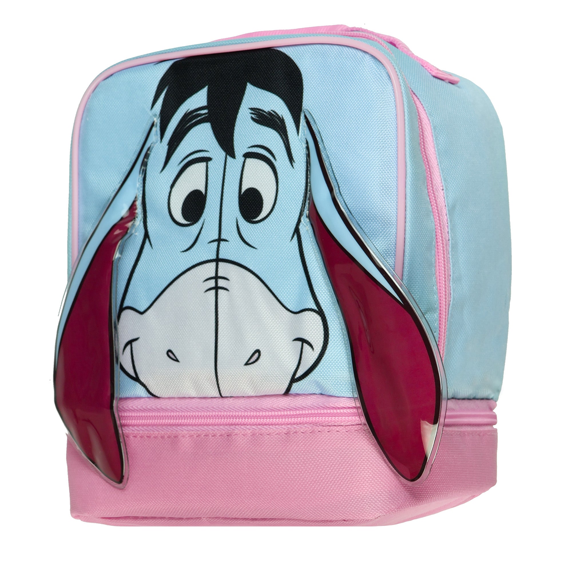 Disney Winnie The Pooh Lunch Box Eeyore 3D  9" Insulated Dual Compartment Tote