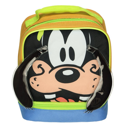Disney Goofy Lunch Box Character 3D Ears 9" Insulated Dual Compartment Tote
