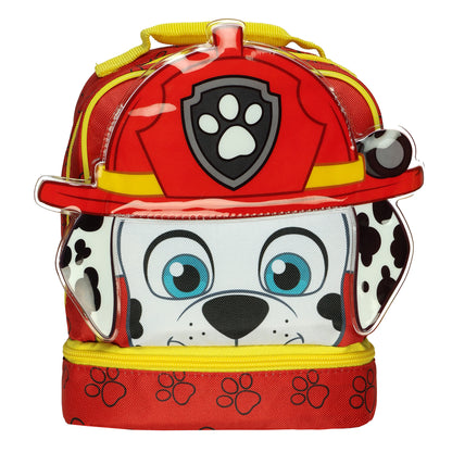 Paw Patrol Lunch Box 3D Marshall Firefighter 9" Insulated Dual Compartment Tote