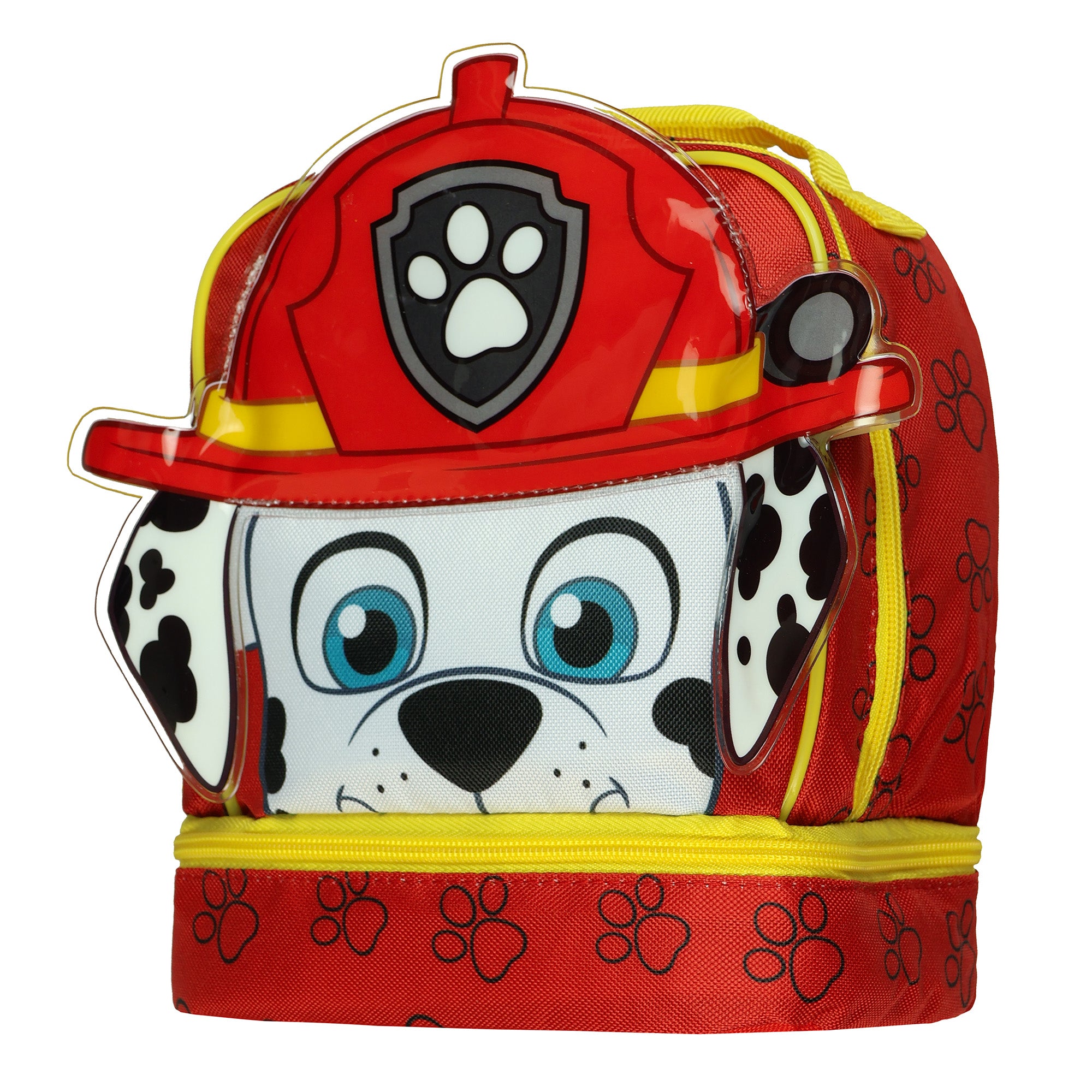 Paw Patrol Lunch Box 3D Marshall Firefighter 9" Insulated Dual Compartment Tote
