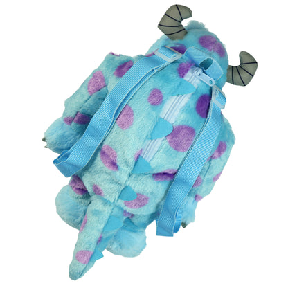 Disney Monsters Inc Plush Backpack Sulley Bag 12" With Adjustable Straps