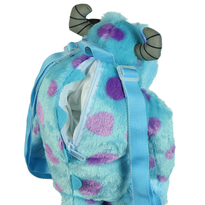 Disney Monsters Inc Plush Backpack Sulley Bag 12" With Adjustable Straps
