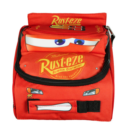 Disney Cars Lunch Box 9.5" Lightning McQueen 3D Character Insulated Tote Bag