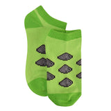 Minecraft Boy's Pixelated Overworld Video Game 3-Pack No-Show Ankle Socks