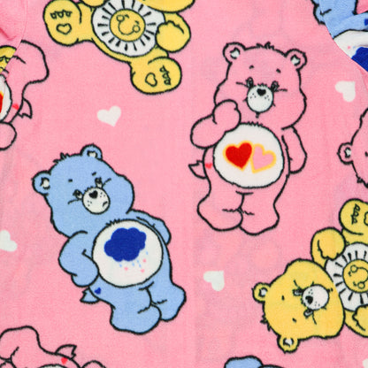 Care Bears Union Suit Girls' Full Zip Hooded Lounge Pajamas
