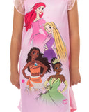 Disney Princess Nightgown Girls' Princess Group Ruffle Sleeve Sleepwear