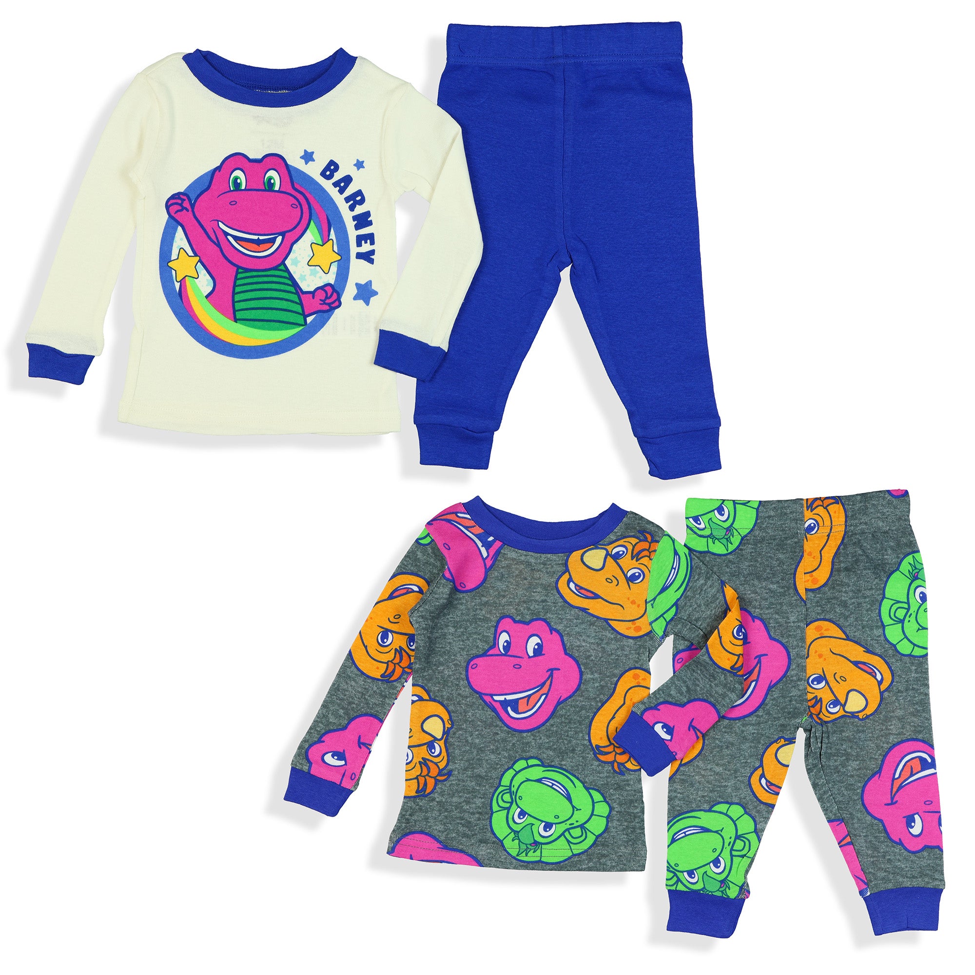 Barney Pajamas Friends and Fun Infant 4-Piece Lounge Sleep Sets