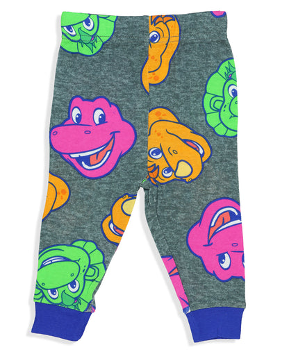 Barney Pajamas Friends and Fun Infant 4-Piece Lounge Sleep Sets