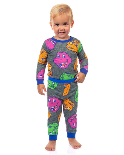 Barney Pajamas Friends and Fun Infant 4-Piece Lounge Sleep Sets