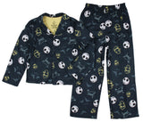 Disney NBC Boys' Jack and Oogie Boogie Button-Up Coat and Pant Pajama Set