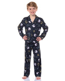 Disney NBC Boys' Jack and Oogie Boogie Button-Up Coat and Pant Pajama Set