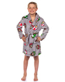 Nintendo Boys' Super Mario Yoshi and Super Mushroom Kids Fleece Robe (10)