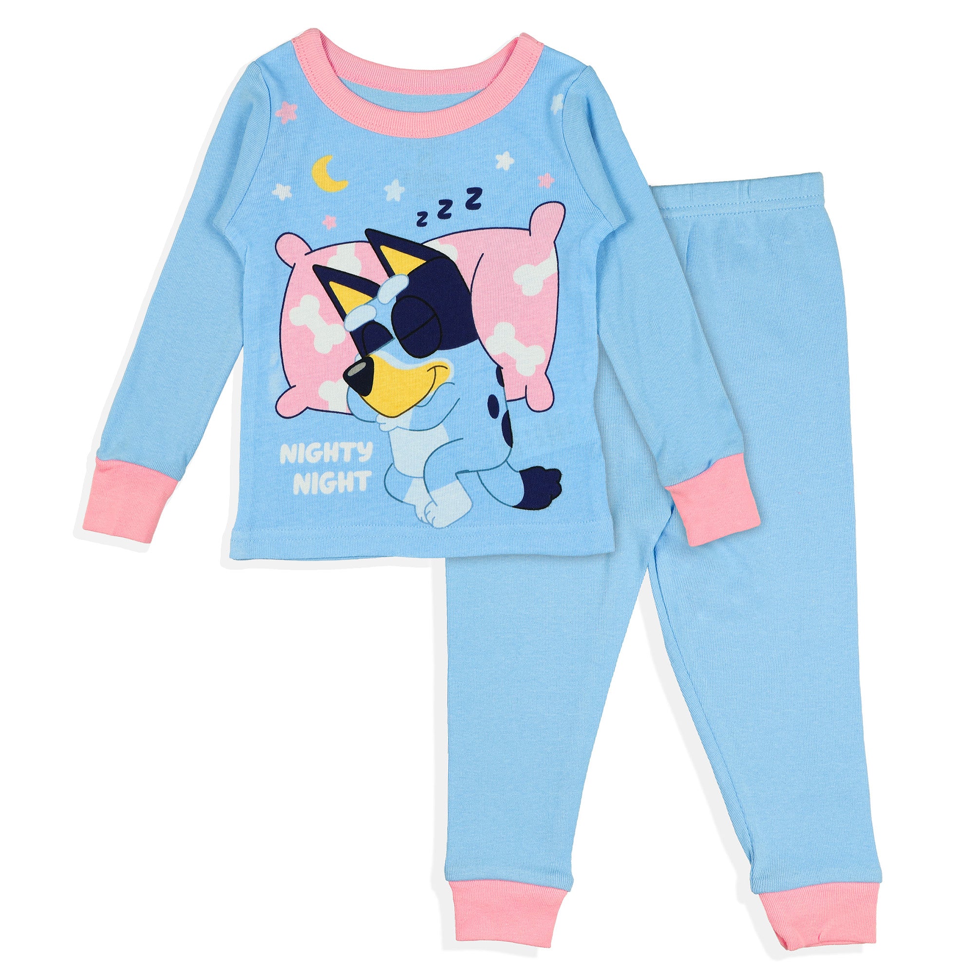 Bluey Pajamas Toddler Girls' 2 Pair Nighty Night 2-Piece Sleep Sets
