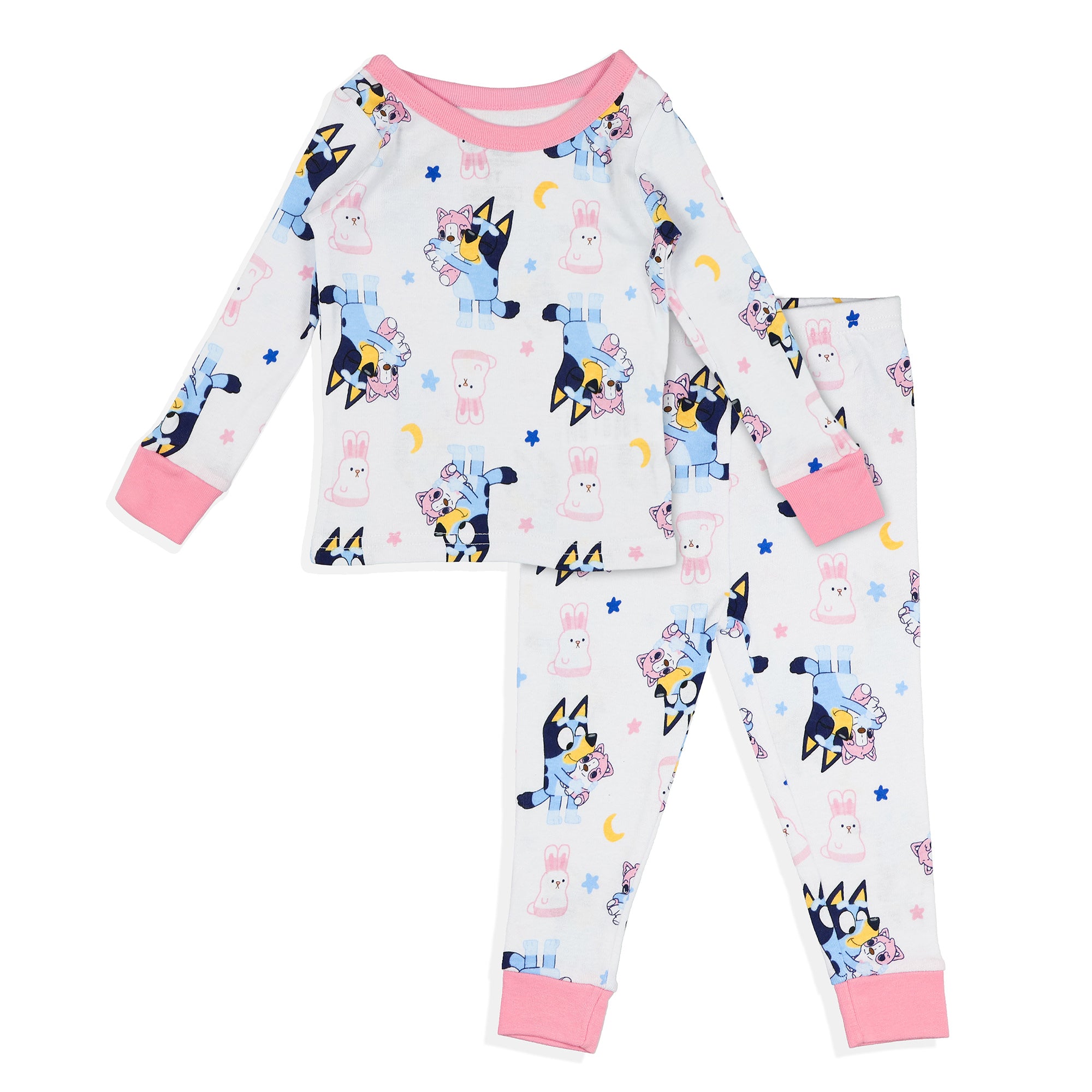 Bluey Pajamas Toddler Girls' 2 Pair Nighty Night 2-Piece Sleep Sets