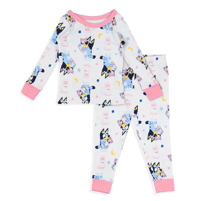 Bluey Pajamas Toddler Girls' 2 Pair Nighty Night 2-Piece Sleep Sets